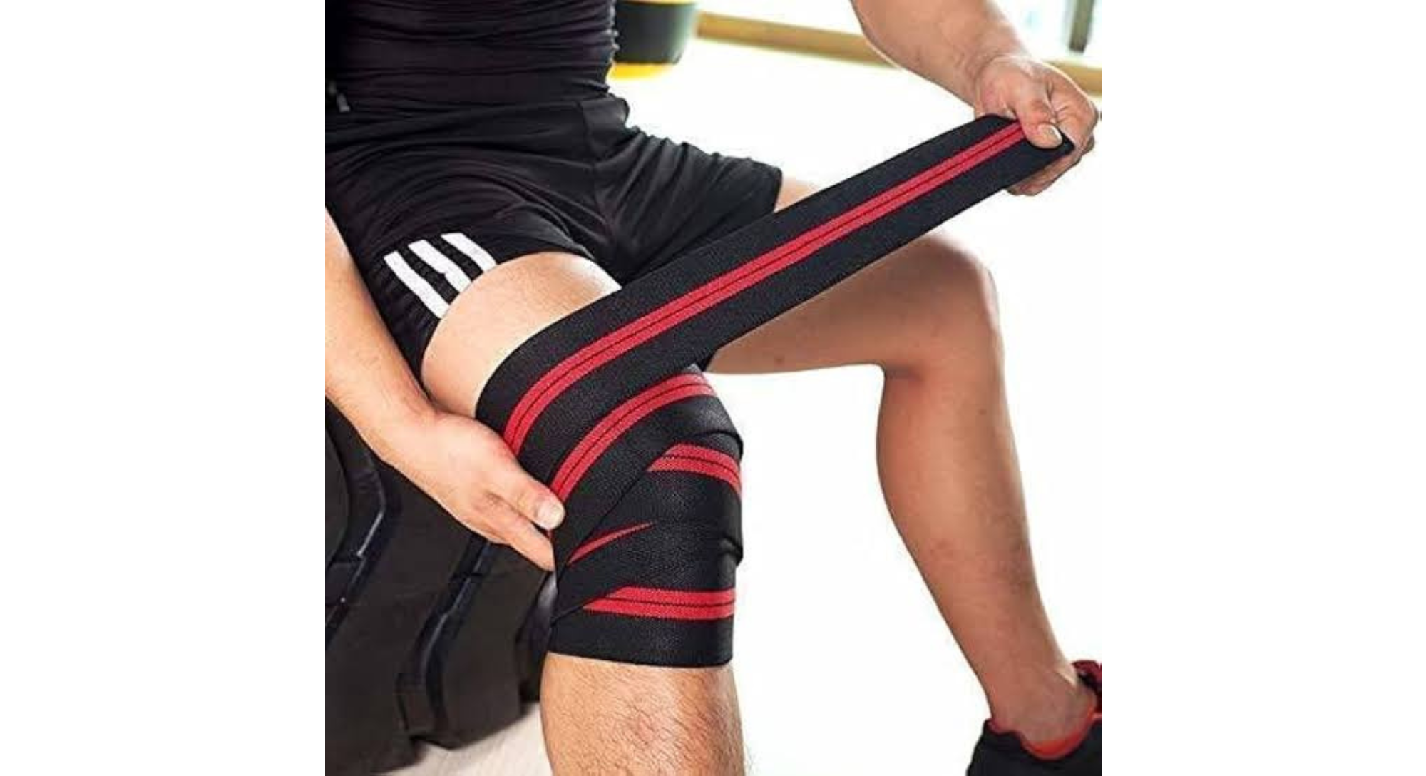 Elastic knee wraps