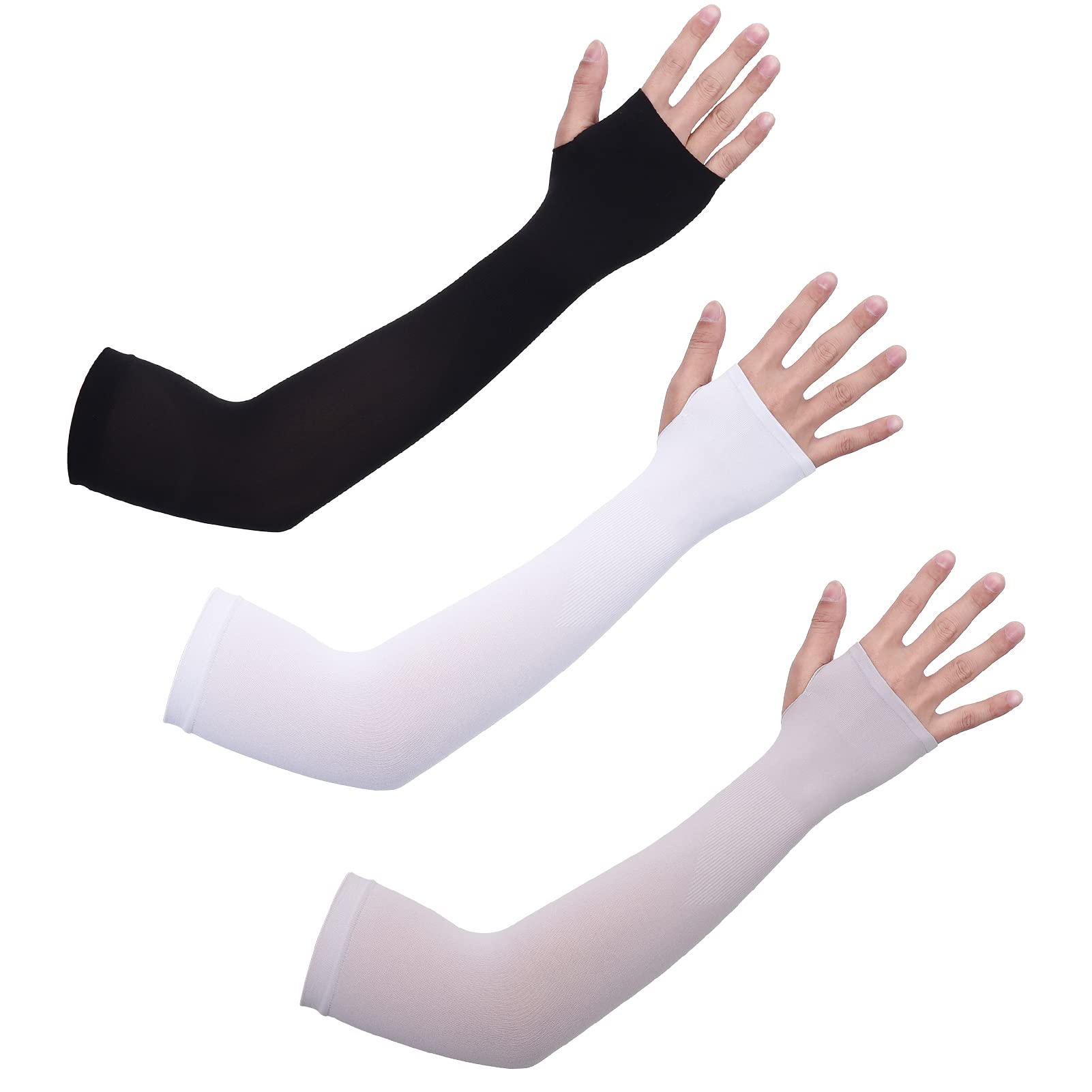Comfortable Long Arm Sleeves with Thumb Hole